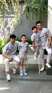 FADSAN OCEAN SERIES/ koko couple ayah anak/ koko kembaran dewasa anak/ koko seragaman dewasa anak 1 tahun/ baju koko couple lengan pendek