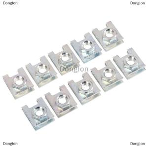 [COD] Donglon 10pcs ยานยนต์ป้ายทะเบียนรถยึด6mm สกรู คลิปคงที่