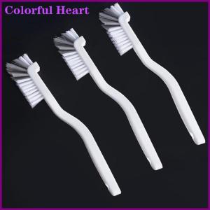 Colorful Heart แปรงแก้วแบบแคบด้ามจับยาวแปรงขนาดเล็กสำหรับตู้ปลาหลอดสำหรับขวดนมขวดนมเด็กทารกแปรงทำความสะอาดเครื่องมือในครัว