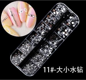 Four Season Beauty Nail Art Decor Rhinestone Glitter Crystal Gems Bow Snowflake Acrylic UV Polish 3D Tips