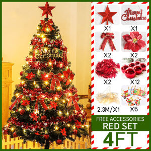 4FT/5FT/6FT Snow Christmas Tree with Artificial Realistic Snow White Christmas Home Decoration 2025