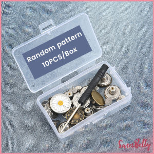 กระดุมขยายเอวกางเกงยีนส์ กระดุมโลหะ ถอดได้ ใช้ซ้ําได้ พร้อมไขควง พร้อมกล่อง 10 ชิ้น/20 ชิ้น Jeans buttons Sweet Belly