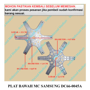 PLAT BAWAH / PLAT BAWAH MESIN CUCI SAMSUNG DC66-0045A