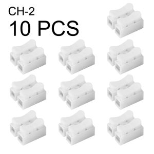 10PCS Fast Wire Connector Butt Joint Terminal 2Pin 3Pin Universal Push Type Quick Splice Lock Wire Connector Electrical Cable Connector wire terminal connector