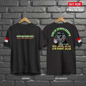 kaos beda bos beda gaji salah bos kerja bakti | kaos distro | kata - kata | cocok untuk pria dan wanita