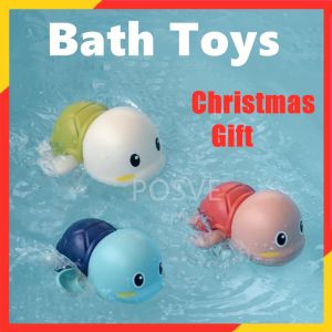 Swimming Plaything Cartoon Tortoise Water Toy Baby Animal Toy Wind-up Turtle Kids Beach Bath Toys