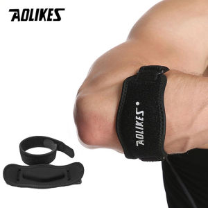AOLIKES 1PCS Sport Tennis Basketball Elbow Support Strap Golfers Elbow Brace with Compression Pad for Men & Women Elbow Strap