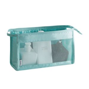 OMQAIO Di động Túi mỹ phẩm du lịch Treo Có thể gập lại Túi đựng đồ phòng tắm Sức chứa lớn Có thể nhìn thấy Túi đựng đồ vệ sinh cá nhân Bàn Chải