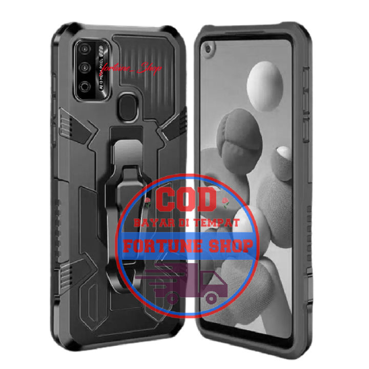 CASE HP COCOK UNTUK HP INFINIX HOT PLAY CASING STANDING BACK