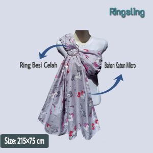gendongan bayi ringsling terlaris jarik samping  multifungsi