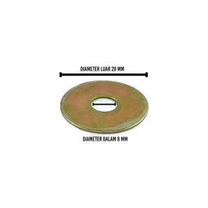 Ring Plat 12 WP 8 X 28 Reng Plate Pelat Washer Kunci 12 Diameter 8mm x 28mm Tebal 1mm