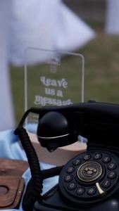 Retro touch-tone audio guestbook phone message recorder vintage phone wedding recording audio guestbook phone