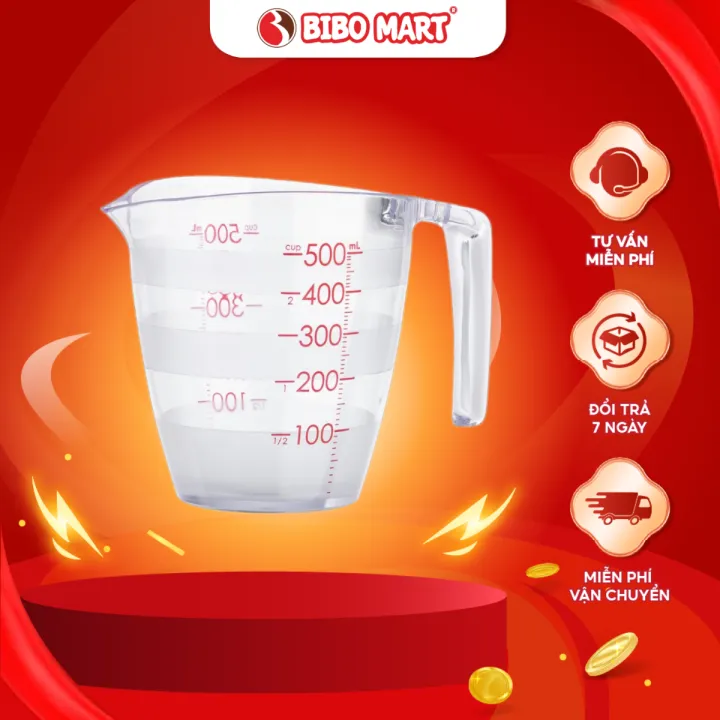 Cốc Nhựa Yoko Cốc Đong Định Lượng Chia Vạch 200ml, 500ml Nhựa Nguyên ...
