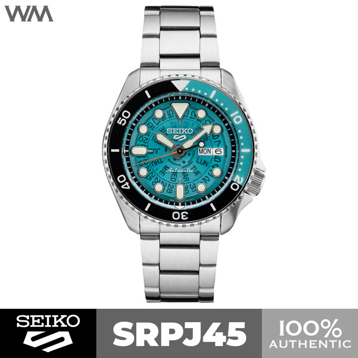 Seiko 5 Sports SKX Skeleton Style Time Sonar Blue See Through Dial