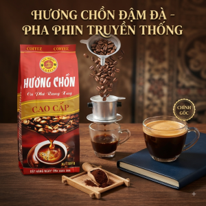 Cà Phê Hương Chồn Rang Xay Pha Phin Truyền Thống - 500gr Robusta Coffee - Gu Mạnh Vị Dịu Chát Thanh.