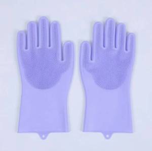 ถุงมือซิลิโคน ถุงมือล้างจาน สำหรับทำความสะอาด อเนกประสงค์ ทำครัว คุณภาพดี