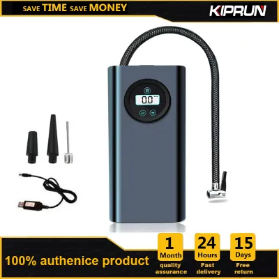 KIPRUN Car Tire Inflator Wireless Car Air Pump 120W 12V Air Compressor 150PSI Automatic Car Tyre Pump 3600mAh USB Rechargeable
