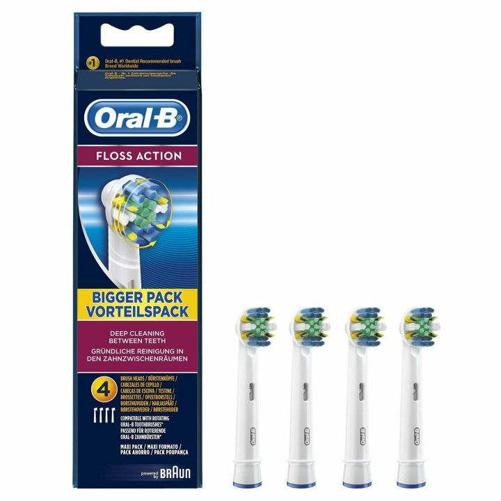 Oral-B Floss Action Electric Toothbrush Replacement Brush Heads Refill,  Count