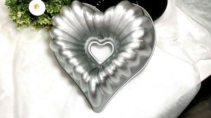 Bundt Pan Heart Bundt Pan Love Shape Baking Pan Non Stick Fluted Cake Mold Deep Bundt Cake Pan Mould Kugelhopf Loyang Kek