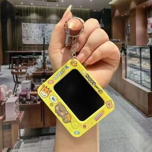 Mini Graffiti Drawing Board Key Chain Funny Toy for Kids Schoolbag Pendant Key Rings Creative Message Board Christmas Gifts