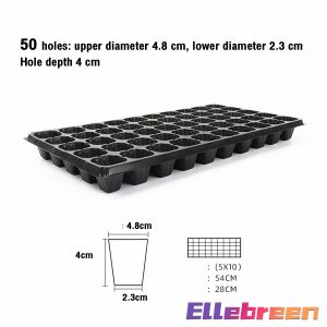 Seedling Tray 50/72/105 Holes Garden Trays Strength Seed Germination Plant Flower