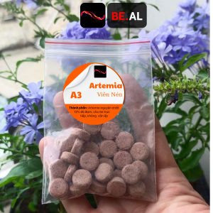 Thức ăn cho cá artemia dạng viên nén tiện lợi không làm đục bể nuôi cá bảo quản dễ dàng giàu protein