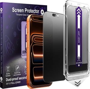 2-Pack Matte Privacy Screen Protector for iPhone 17 Pro Anti-Glare & Anti-FingerprintSmooth as SilkEasy Installation Military-Grade 9H Hardness