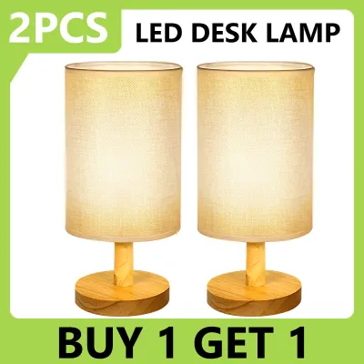Bedroom Bedside Lampshade Solid Nordic Table USB Powered LED Lamp Night-light Lamp Desk Lamp LED Lamp