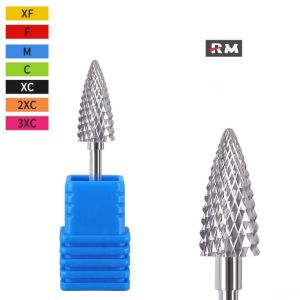 Manicure Tungsten Steel Grinding Head Flat Head Conical Tornado Jagged Type Nail Machine Grinding Tool Grinder Quick Nail Remover Drill Bit For Removing Phototherapy Nail Polish