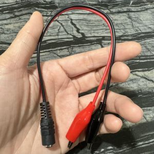 สายชาร์จแบตเตอรี่ 6v 12v ปากคีบแบต สำหรับต่อกับ adapter หัว 5.5x2.5