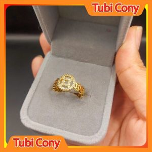 Nhẫn Nữ Kim Tiền Đính Đá Mạ Vàng Vừa Phong Thủy Vừa Thời Trang N1511-90-QC