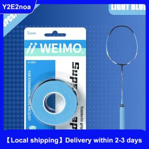 【Local shipping】 3pcs Pack Badminton Hand Rubber Wrap Around Handle With Anti-Slip Sweatband Grip Handle Leather Badminton Hand Rubber