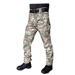 Mens multipocket tactical pants for workout casual wear camouflage pants for outdoor adventure