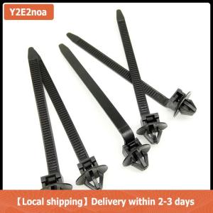 【Local shipping】 10 20PCS Car Nylon Black Cable Ties Push Mount Wire Harness Fastener Cable Clamp Clips Ties Management Car Wire Organizers