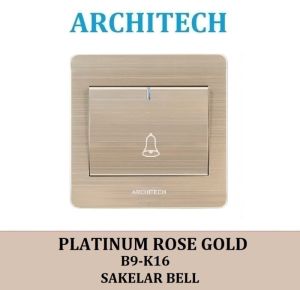 ARCHITECH Platinum B9-K16 Sakelar - Saklar Bel Gold