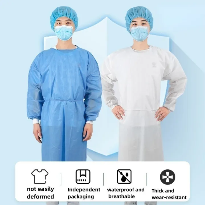 PPE%20Non-Woven%20Isolation%20Gown%20Disposable%20Thickened%20Protective%20Work%20Clothes%20-%20Image%204