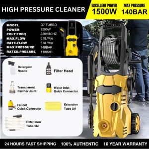 Portable Pressure Washer G7 Turbo and G8 Turbo Waterjet High Pressure Cleaner Water Jet Sprayer Car Washer