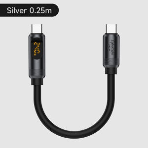 Hagibis USB C Cable With LED Display USB C To Type C Fast Charger Cable PD 240W Charging Cord 5A Fast Charge Data Transfer Cable For iPhone 16/15 Pro iPad MacBook Pro Air Android