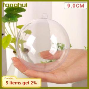 fanghui Hộp quà tặng trang trí Giáng sinh bằng nhựa mở trong suốt