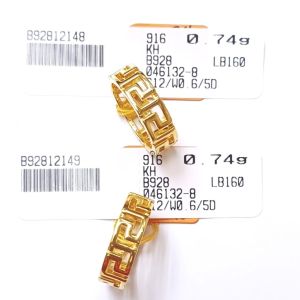 JIN JING CINCIN FASHION 5D(HOLLOW)SIZE 11-17 EMAS 916 TULEN 0.73G-0.80G