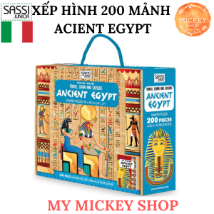 Bộ xếp hình 200 mảnh chính hãng SASSI JUNIOR 6 chủ đề cho bé từ 5 6 7 8 tuổi My Mickey Shop