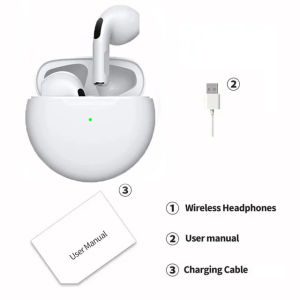 Portable Wireless Bluetooth TWS PRO 6 Earphone With Mic