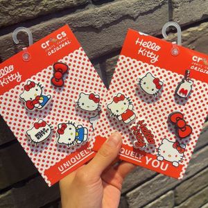 YZLong Cute Kitty Cat Shoe Charms for Crocs - Detachable DIY Decorative Clips for Summer Fashion