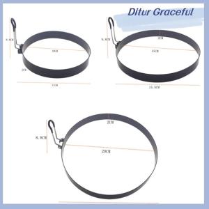 Ditur 9 10 15 20cm Pancake Ring Mold Metal Fried Egg Shaper Non Stick Egg Cooking Ring