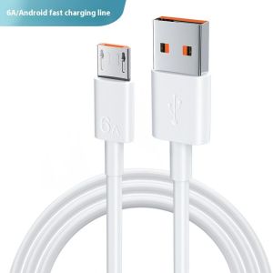 AOJN สายเคเบิลข้อมูลการชาร์จเร็วสุด6A เหมาะสำหรับ Huawei TYPE-C Xiaomi Android VIVO โทรศัพท์มือถือสายชาร์จแฟลช