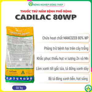 Thuốc Trừ Nấm Bệnh Phổ Rộng CADILAC 80WP (Gói 1kg)