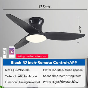 【BUY 1 TAKE gift】Ceiling Fan with LED Light 25/40/52Inch 3 blades 3 colors Modern ceiling fan light  with remote control for livingroom bedroom study Multi scenario use fan light COD