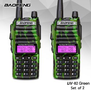 Baofeng UV-82 Set of 2 Walkie Talkie Dual Band VHF/UHF Portable Long Range Two-way Radio Walki Talkie