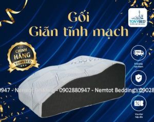 🔰CHÍNH HÃNG🔰 Gối Chống Giãn Tĩnh Mạch Cao Cấp Thiết Kế Châu ÂU Thương Hiệu Tonybed Gối Kê Chân Chống Giãn Tĩnh Mạch_HCM