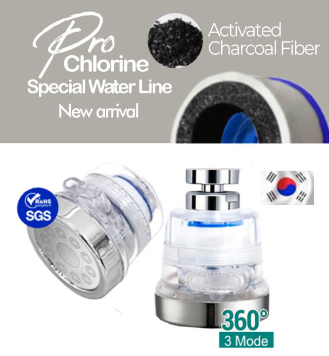 【LOCAL STOCK】Prochlorine Kitchen Faucet Head 360° Rotatable Faucet